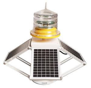 China L-864 Red Flashing 2000cd 14AH Solar Aviation Light 20W factory