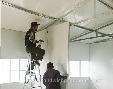 Waterproof Sandwich Panel Container House Portable Site Prefabricated Building