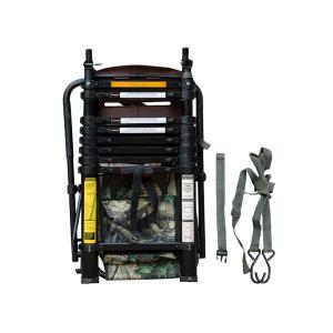 China High Quality 8 Steps Aluminum Telescopic Ladder Hunting Tree Stand factory