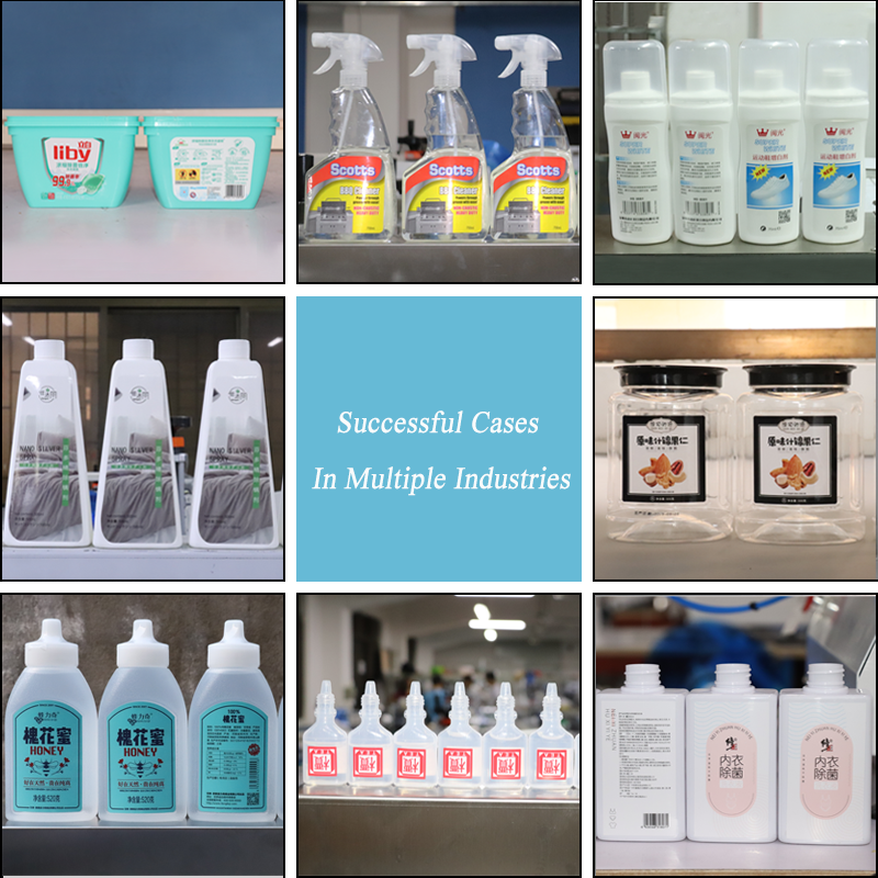 FK909 Semi Automatic Double Sides Flat Bottle Sticker Labeling Machine For Drum Barrel Can Jar