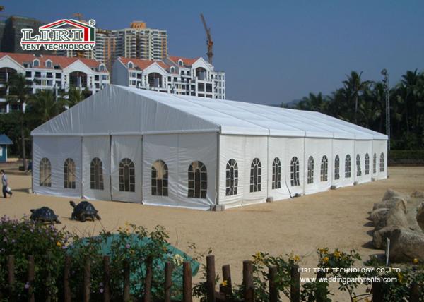 Wind Resistant Outdoor White Aluminum Wedding Canopy For Wedding Reception 20 X