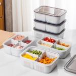 Plastic 3 Compartment Lunch Containers OEM Food Container Freezer