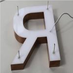 Decorative Led 26 Alphabet Abs Light Up Gold Back Letter Electronic Advertising