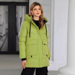 Stylish Hooded Bio-Down Jacket Water And Wind Proof Mid-Length Coat For Women