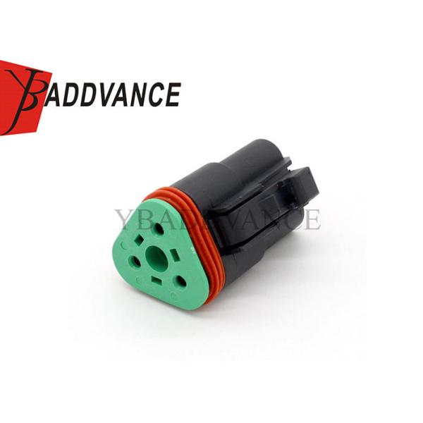 DT06-3S-E004 Deutsch Automotive Connectors DT 3 Way Black Female Plug Connector