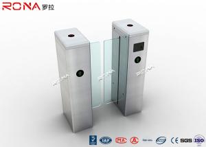 China Half Height Sliding Optical Barrier Turnstiles High End 30~40 Persons / Min factory