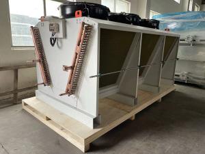 China ROHS Refrigeration Equipment Air Condenser Cooler For Hybrid Cold Storage factory