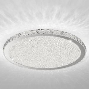 China Bedroom Dining LED Ceiling Light Stainless Steel Clear Crystal Round Ceiling Light factory