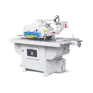 China MJ153 Woodworking Auto Feeding Single Straight Line Single Wood Rip Saw Machine factory
