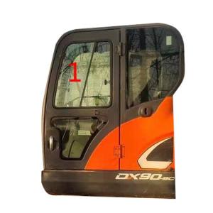 China DX70 DX90-9C Excavator Cabin Left Side Glass Slant Position NO.1 Windshield factory