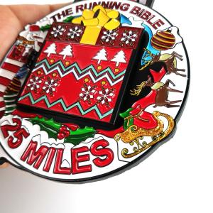 China Personalized Christmas Medal | Santa Running Medal factory