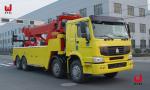 Sinotruk 8X4 Wrecker Tow Truck 50t Yellow Heavy Vehicle Towing