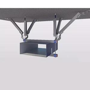 China 10 Feet Seismic Support For Cable Tray Adjustable 12-24 Spacing 2 Inches Height Wall Mount factory
