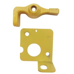 China OEM Standard Size Steel Lockout Lever Kit for Sprint Car Battery Master Disconnect Switch Red and Yellow Steel Material factory