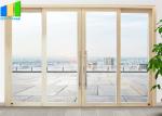 50mm Thickness Sliding Partition Walls Aluminium Glass Sliding Door Soundproof