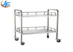RK Bakeware China Foodservice 2/3/4 Tiers Steel Trolley Service Cart , Stainless