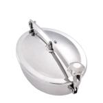 304 316 Stainless Steel Sanitary Manhole Cover For Wine Can Hand Hole Round