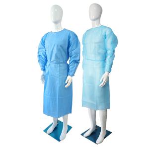 China Blue Strengthened Sterile Disposable Surgical Gowns S M L XL XXL factory