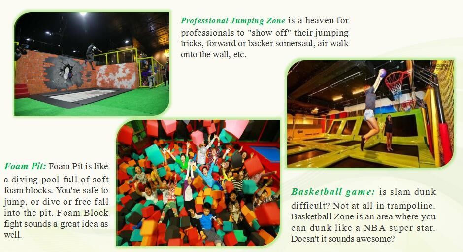 396M2 Indoor Playground Equipments/ Fitness Equipment/ Indoor Trampoline Park