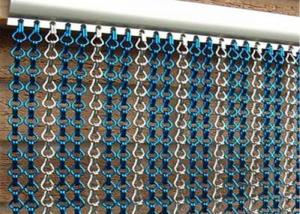 China Aluminium Flying Insect Bug Chain Link Door Screen 100x200cm factory
