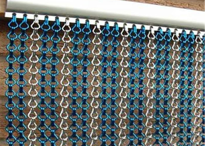 Aluminum Kitchen Decoration Chain Link Curtain With Pattern