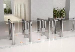 China 800mm Wide Lane SUS304 Half Height Security Turnstile Gate factory