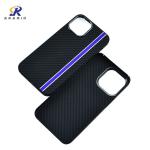 Customized Logo Metal Ring Frame Camera Design Kevlar Phone Cases For iPhone 14