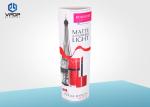Lipstick Advertising Cardboard Display LAMA Screen Printing For Cosmetic Store
