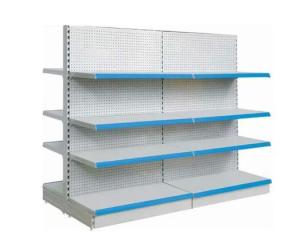 China Gondola metallic shelves double-sided gondola shelving for supermarket factory