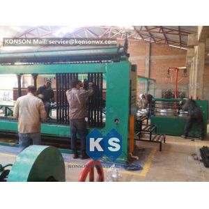 China Zinc PVC Wire Gabion Box Machine Overload Protect Clutch Automatic Oil System factory