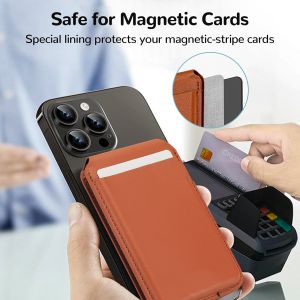 Customizable MagSafe Wallet PU Leather iPhone Magsafe Card Holder With Embossed