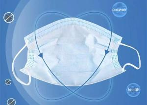 China Carbon Disposable Dust Face Mask Breathable Non Woven 3 Layers Light Weight factory