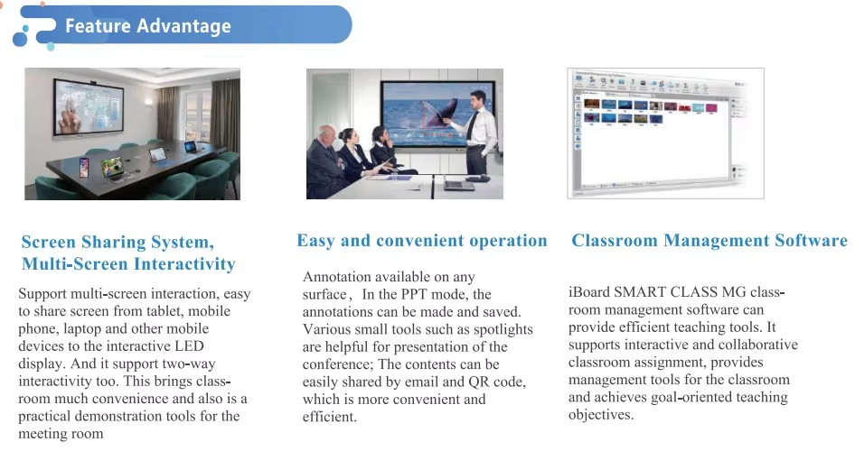 High Speed Video Conference Screen Share Wireless Support USB One Click Share Screen Mirror For Smart Board Interactive
