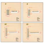 10mm / 0.394" Ceramic Barrier Screw Terminal Blocks 800℃ High Temperature