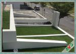 Anti - UV Roof Landscaping Artificial Grass S Shape Monofil PE + Curly PPE