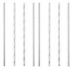 19.685cm Silver Dots Custom Printed Christmas Paper Straws