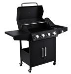 Easily Assembled 4 1 Burners Gas Grills Powder Coated Camping Bbq Grill Machine