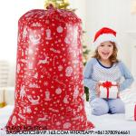 Sets Large Christmas Gift Plastic Bag 36"X60" Jumbo Gift Wrapping For Xmas