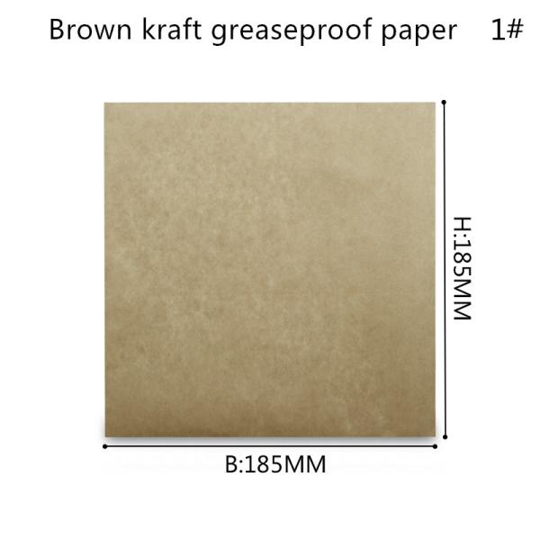 China Disposable Coloured Greaseproof Wrapping Paper For Hamburger factory