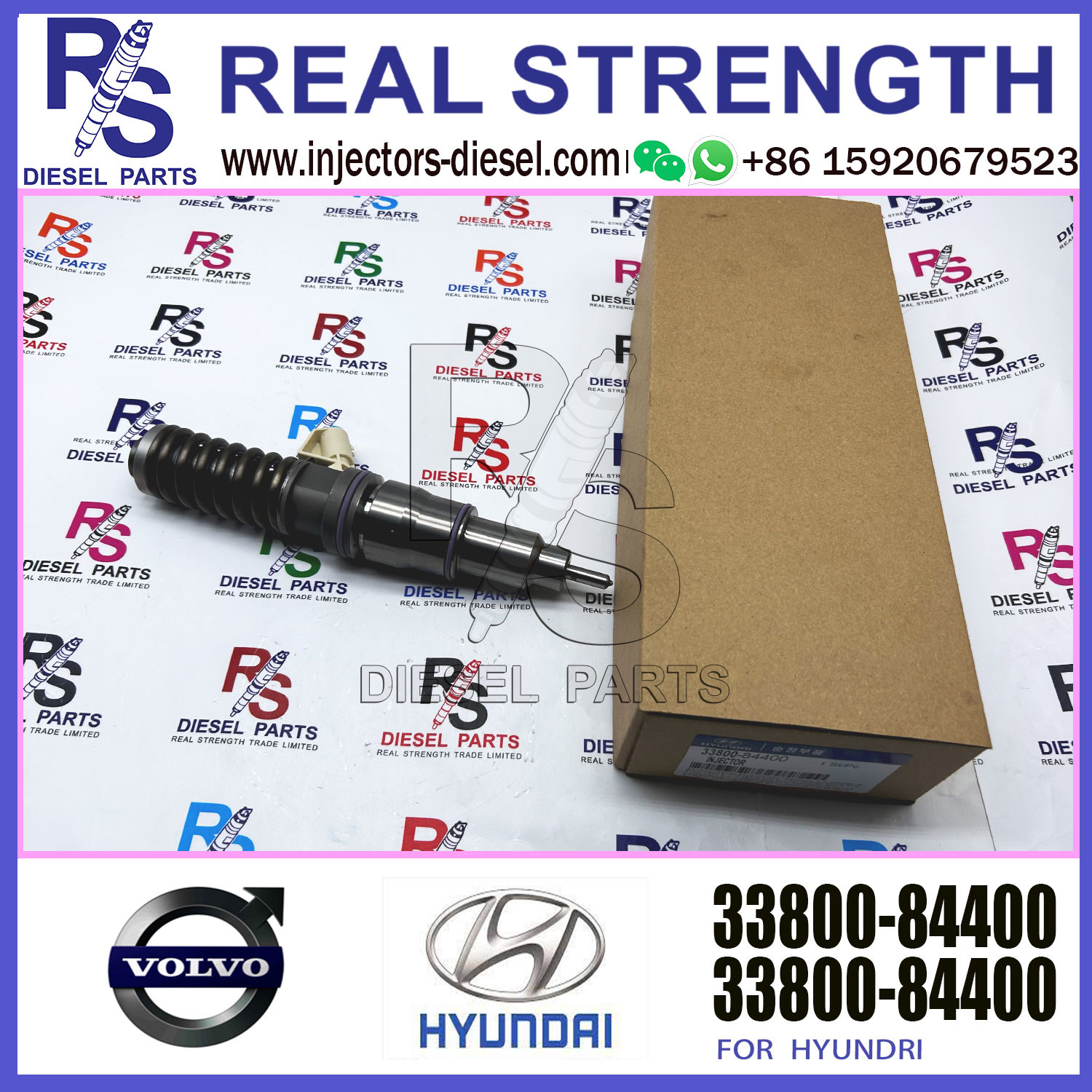 Original Diesel Nozzle Power System 33800-84400 4-Pin Diesel Pump Injector 33800-84400