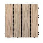 Patio Wood Interlocking Composite Deck Tiles Weather Resistant