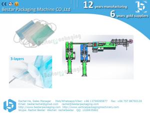 China Automatic Non-woven surgical mask making machine, one-to-two plane factory
