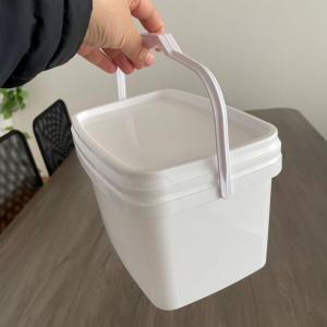 China 3L Square Bucket Pail with Blue Silk Screen/Heat Transfer/IML Printing factory