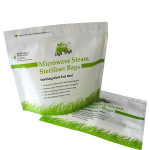 China Green Laminated Microwave Food Vacuum Seal Bags Printing With Zipper on sale