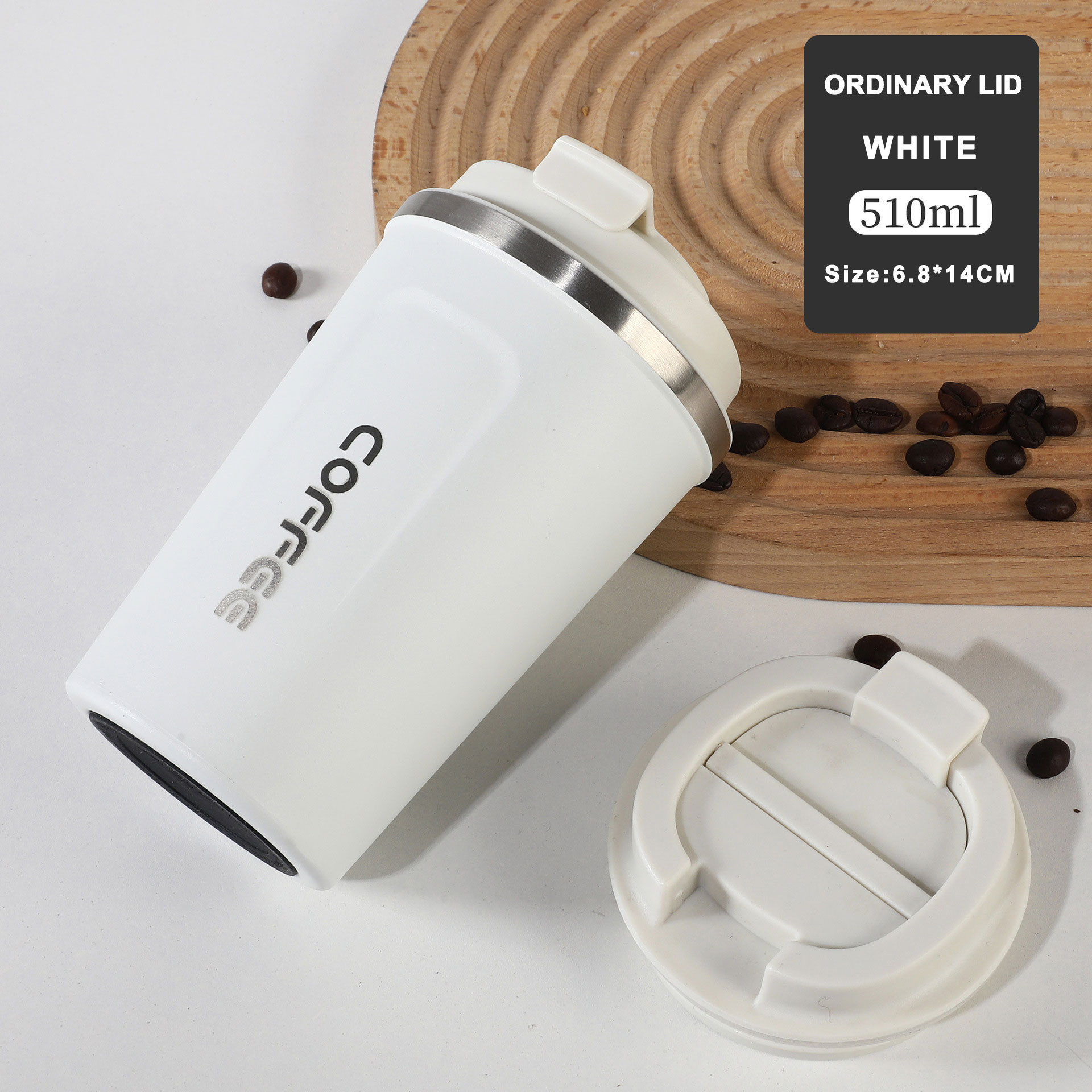 Spill Proof Vacuum Insulated 304 Stainless Steel Water Cup for Tea with 500ml Capacity