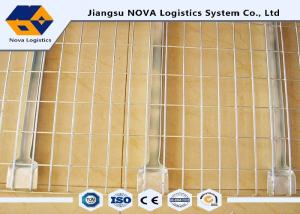 China Medium Duty Galvanised Steel Mesh Deck Railing , Pallet Rack Retail Shelving Systems factory