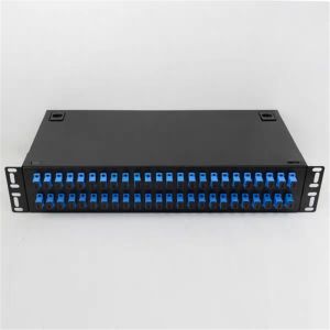 China 48 Port ODF Optical Distribution Box ODF SC LC 19 Inch Rack Mount Sliding Type on sale