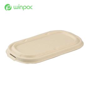 China White Biodegradable Take Away Containers Disposable Eco Friendly Takeaway Packaging Lid factory