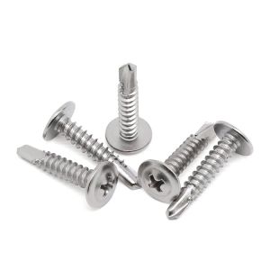 China Stainless Steel Galvanized Self Tapping Screws with Flat Wafer Head on sale