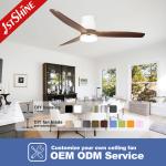 Solid Wood Ceiling Fan For Indoor 5 Speeds Remote Control dc motor bedroom